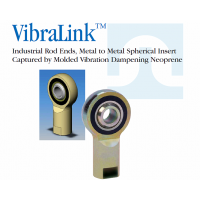 VibraLink ( Isolator Style ) Rod Ends / Industrial Rod Ends , Metal to Metal Spherical Insert