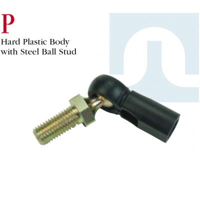 P Series Stainless Steel , Low Carbon Steel , Zinc Plated Ball Joint Hard Plastic Body With Steel Ball Stud