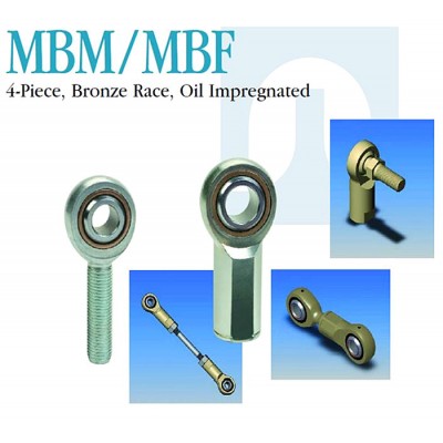 MBM / MBF Commercial Rod Ends / 4 - Piece , Bronze Race , Oil Impregnated