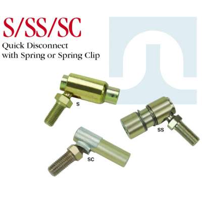 S / SS / SC Series Ball Joints / Quick Disconnect with Spring or Spring Clip