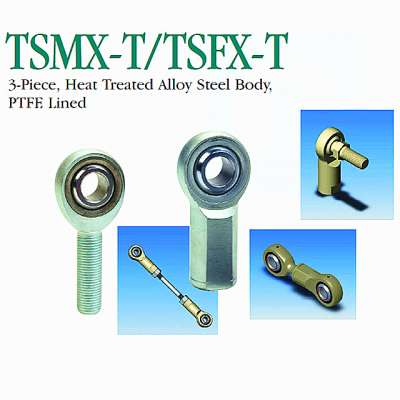 TSMX / TSFX Heavy Duty Rod Ends / 3 - Piece , Metal to Metal , Heat Treated Alloy Steel Body